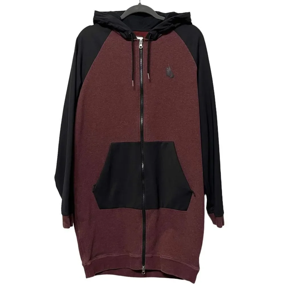 NIKE Lab Essentials Full Zip Hoodie Jacket Pueblo Brown Heather Black 848731-254